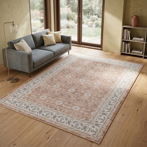 Waschbar teppich terracotta - waschbar,