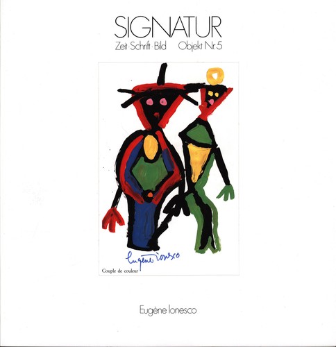 Ionesco signatur zeit - ionesco,,